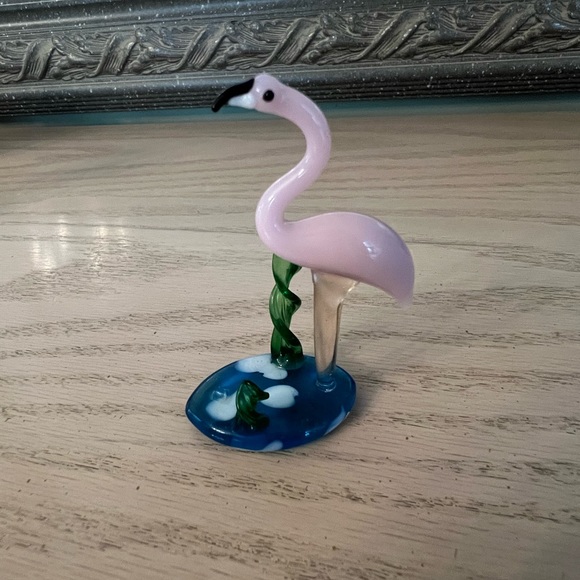 Glass flamingo figurine - Picture 2 of 3